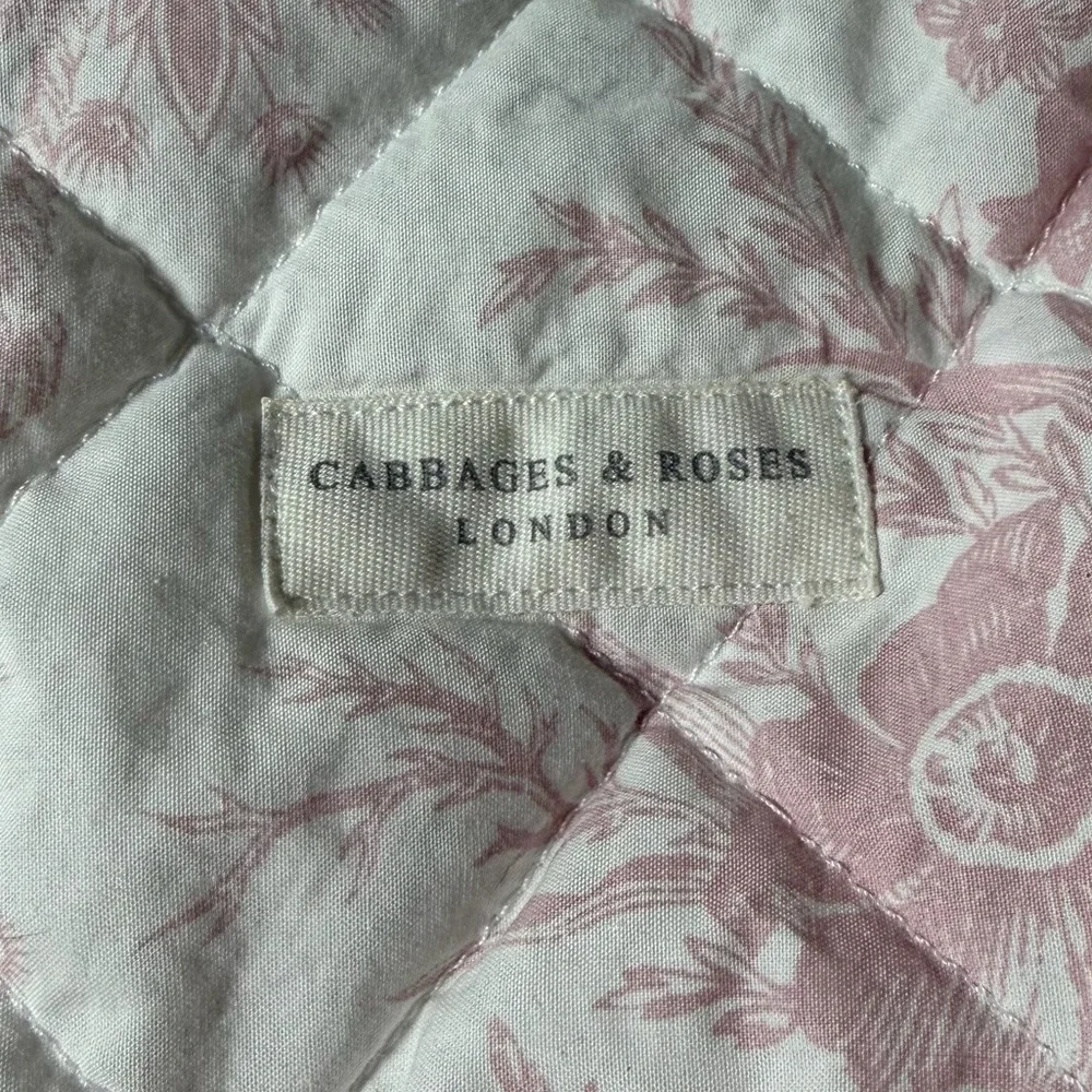 Set of Two Cabbages & Roses London King Sized Quilted Pillowcases